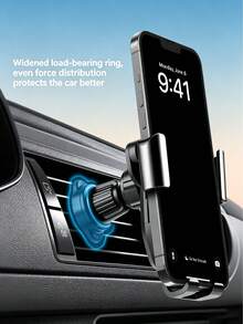 Upgraded Car Air Vent Phone Holder, Y-Shaped Stable Locking Gravity Phone Mount, 360° Rotating Hands-Free, Reinforced Hook Anti-Shake, One-Hand Operation, Universal For Sedan, SUV, Truck Interior - A - View 6