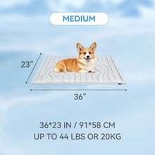 Colchoneta de enfriamiento de hielo para mascotas, cama de enfriamiento para perros, colchoneta de enfriamiento universal para perros y gatos, colchoneta de enfriamiento para mascotas para prevenir el golpe de calor en verano, colchoneta de enfriamiento para perros, colchoneta de doble uso para mascotas, funda de sofá transpirable para cama de perro, colchoneta para dormir de cachorro, suministros para mascotas de todas las estaciones - Multicolor - Ver 12