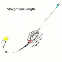 1pc Bottom Fishing Floating Bead Rig, Spring Bait Cage With Floating Beads, Bottom Fishing Tackle For Carp, Grass Carp, Black Carp, European Carp, Freshwater Big Fish Fishing Gear, Suitable For Lakes, Rivers, Ponds, Reservoirs, Fishing Accessories, Suitable For 6-10 Lbs Fish, Fishing Line Color In Floating Beads Is Random - Multicolor - View 7