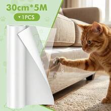 1PC Cat Scratch Board PVC Anti-Cat Scratch Furniture Protector Single-Sided Sticky Couch Protector For Cats Claws Cat Scratch Deterrent For Furniture Door,Cat Accessories 196.85" X 11.81" - 30cm*5m - View 13