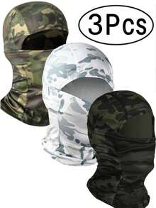 3pcs/1pc Unisex Ski Mask, Balaclava Style Mask, Lightweight Breathable Sun Protection Mask, Suitable For Motorcycle, Snowboarding And Other Outdoor Sports - Style I - View 25