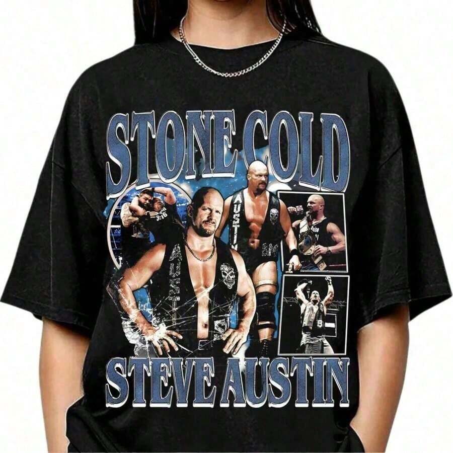 Wrestling Shirt, Sports T-Shirt Gift, Workout T-Shirt, Gift For Him, Men's Summer Clothing Y2k, Adult And Children's Sizes, Graphic T-Shirt, Y2k, Summer Tops - 灰色 - 查看 1