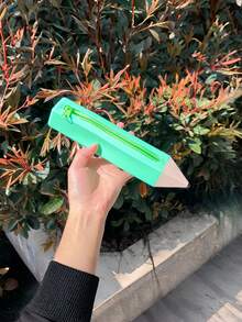 創意鉛筆造型矽膠筆袋，柔軟可水洗拉鍊收納袋，INS風趣味文具收納包，學生校園辦公室收納用品，返校季禮品批發，返校禮物 - A - 查看 9