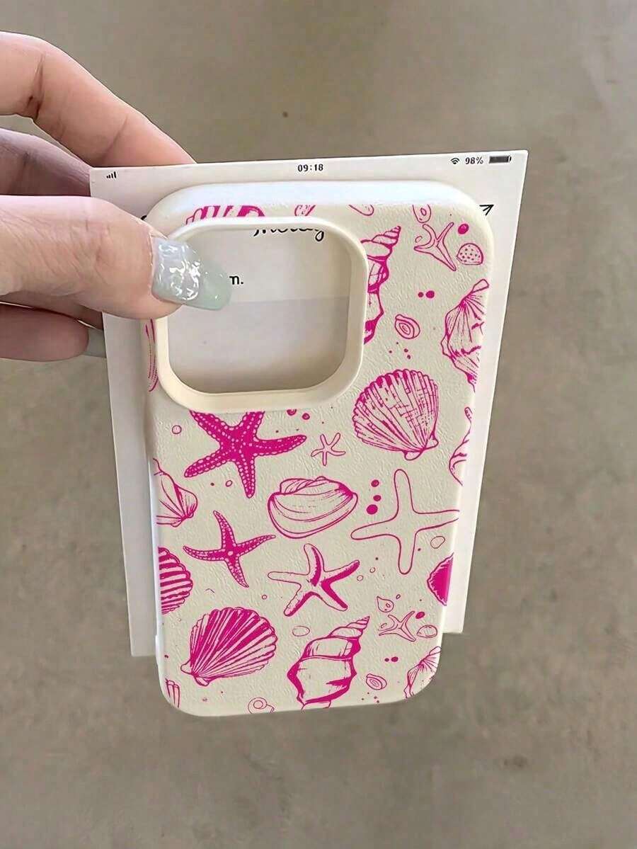 PU.Children's Elements.Shell.Stars.Suitable Color.Pink.White.Shock Resistant.Design.Fashion.1 Piece.Full Coverage.TPU.Compatible.Children's Series.161514131211.ProMax. - 多色 15 - 查看 1