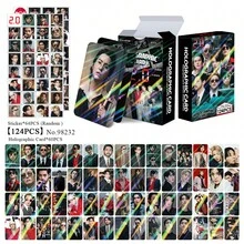 124pcs High-Definition Double-Sided B/T/S Photocards, Clear Printing With Rich Colors, Various Fashionable Photos, Loved By Young Fans, Suitable For Collection, Decoration, Birthday And Holiday Gifts - Multicolor - View 5