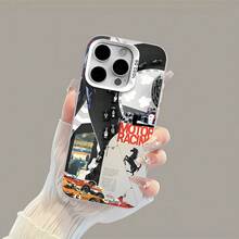 Funda para teléfono con diseño inspirado en las carreras, compatible con fundas para Samsung, Apple, VIVO, OPPO, , ,  y Honor. Fabricada en TPU, protege eficazmente tu teléfono de golpes y caídas. - Blanco - Ver 5