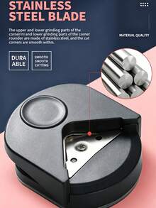 1pc/3pcs Corner Rounder Punch, Small Circle Cutter, Photo Corner Cutter, Business Card Corner Cutter, Paper Corner Cutter, DIY Corner Rounder R4 Chamfer Cutter, Handmade Photo Paper Card Right Angle Sharp Corner Rounding Trimming Cutter - Multicolor - View 3