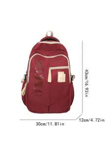 Men's Casual Backpack, Waterproof Lightweight Oxford Cloth Daily Use Bag, Suitable For School - Multicolor - View 2