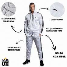 Men's Chimpa Training And Gym Set - Shirt + Pants - Chimpa blanco - Ver 2