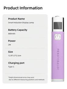 1件迷你可充電UV LED美甲燈，適用於凝膠美甲，快速乾燥美甲固化機 UV LED凝膠指甲油烘乾機 美甲工具 可充電美甲沙龍設備 - 紫丁香色 - 查看 11