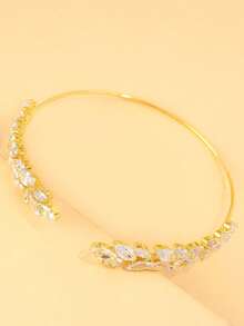 1pc Open Zirconia Arm Cuff Women's Fashion Accessory - Version - View 6