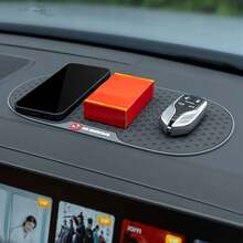 Non-Slip Car Phone Mat, Adhesive Non-Slip Mat, Silicone Non-Slip Car Dashboard Mat, Multifunctional Storage Mat, Car Interior Accessory, Navigation Holder Mat. - A - View 3