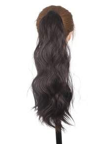 18 Inch Long Wavy Ponytail Hair Extensions For Women, Synthetic Wrap‑Around Clip In Ponytail Wig Hair Accessories, Halloween - Multicolor - View 10