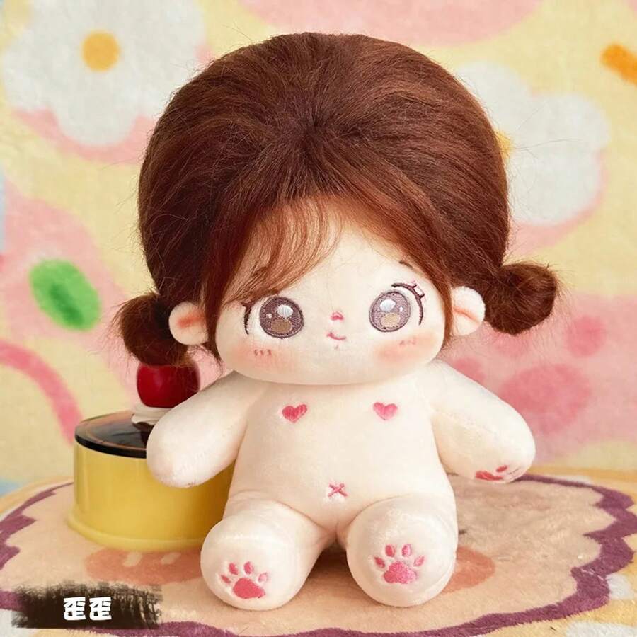 20cm Kawaii Cotton Plush Doll, Idol Plush Star Figure, Twelve Constellations Doll For Girls, Wearable Clothes, Dress Up Gift - 5 - 查看 1