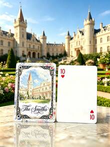 Personalized Custom Text Playing Cards Set (54 Cards) - Victorian Art Playing Cards, Customizable With Family Name And Text, Comes With Elegant Metal Tin Gift Box, Suitable For Family Gatherings, Weddings, Anniversaries And Holidays, Ideal Gift For Couples, Parents, Friends - Multicolor - View 10