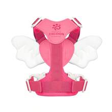 天使之翼狗狗胸背帶 透氣網布 H 型可調節 D 型環牽繩扣環，狗狗胸背帶寵物胸背帶，萬聖節聖誕節狗狗胸背帶 - 彩色 - 查看 19