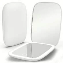 LED Makeup Mirror, Vanity Mirrors With Light, Portable Mini Makeup Mirror, USB Rechargeable LED Illuminated Travel Makeup Mirror, 1X/3X Magnifying Pocket Mirror With Light, Compact Mirror, Dimmable Magnifying Folding Makeup Mirror, Multi-Function Handheld Makeup Mirror, Suitable For Student Dorm, Travel, Makeup, Office, Bathroom, Bedroom Use, Home Decor Mirror, Back To School Makeup Mirror, Beauty Tool, Makeup Accessory, Women's Travel Essential, Bridesmaid Gift Mirror, Best Gift For Women, Christmas Gift - Multicolor - View 12