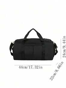 Sac de voyage de nuit, sac de voyage, sac de sport grande capacité imperméable, sac de week-end à séparation sec-humide, sac à bandoulière multifonctionnel portable, convient pour les affaires, les vacances, l'extérieur, le ski de loisir, les voyages de fitness, le sac de nuit, le sac à main, le sac de sport, les fournitures scolaires, les fournitures de rentrée scolaire, le sac à main, le sac de week-end, le sac à main scolaire, les accessoires scolaires, les fournitures scolaires - Noir - Voir 2