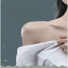 2pcs Women's Silicone Shoulder Pads, Reusable Self-Adhesive Invisible Shoulder Enhancers, Suitable For Tops And Shirts - Self-adhesive Invisible Shoulder Pads - View 1