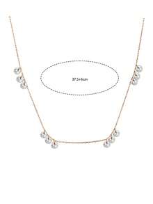1pc S925 Sterling Silver Gentle Minimalist Tassel Necklace For Women, Versatile For Shopping, Commuting, Dating, Cool And Soft Atmosphere, Niche Luxury, Photogenic Collarbone Chain, Suitable For Birthday, Confession, Romantic Gift For Girlfriend, Best Friend - Tassel - View 7