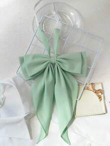 School Student Women's Solid Color Bow Uniform Collocation Fishtail Pink Big Bow JK Elegant - Multicolor - View 14