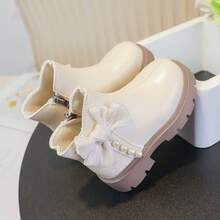 Thick Anti-Slip Sole, Shock-Absorbing Foot Protection, Deep Tread Wear-Resistant Grip, Soft Creamy White Flexible Upper, Delicate Scratch-Resistant Skin-Friendly Material - Beige - View 2