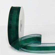 50yd Snow Gauze Ribbon With Fresh Flower Packaging Paper, Bouquet Ribbon, Satin Ribbon, Silk Ribbon, 2.5cm Wide, Cake Wrapping, Gift Floral Material - 50 Yards Gold-edged Ribbon - View 22