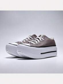 Converse Unisex Chuck Taylor SEASONAL Canvas Low-Top Sneakers A20562C - Beige - View 3