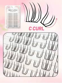 80 Clusters U-Shaped Lashes, Ultra-Thin Strands, Natural Lightweight Fit, Ideal For Daily Office Work And Everyday Subtle Makeup Looks. - View 4