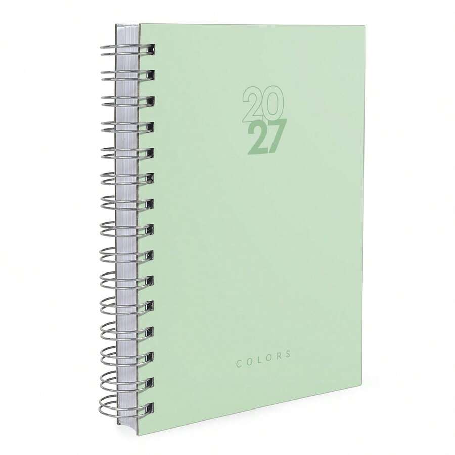 iscool 2026 Solid Colors Hardcover Agenda - Mint Green - View 1