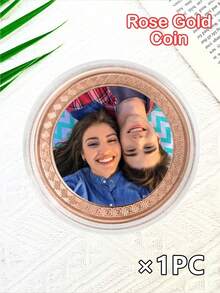 Customizable Photo Commemorative Coin, Suitable For Home Collection, Valentine's Day, Graduation Season, Holiday And Anniversary Gifts - Multicolor - View 20