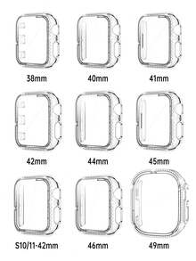 2件組亮面金屬錶帶與錶殼，適用於 女款錶帶，38mm 40mm 41mm S10/11-42mm，42mm 44mm 45mm 46mm 49mm，兼容 配件 Ultra4 3 2 1，SE3 12 SE/S10/S11/S9/S8/S7/S6/S5/S4/S3/S2/S1 - 金色 - 查看 12
