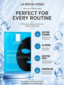 La Roche Posay 理膚寶 黑色面膜 1/5 片，控油保濕、細緻毛孔、深層清潔，有效去除黑頭與多餘油脂，適合油性肌膚 - 清痘黑面膜面膜 - 查看 10