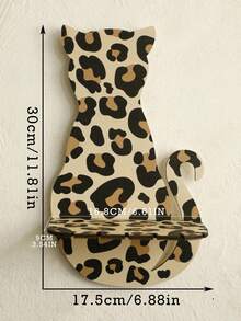 1PC Cat-Shaped Wall Shelf Animal-Shaped Floating Shelf Bohemian Style Wall Storage Rack Room Decor Shelf  Bedroom Decor Key Hanger Rack Aromatherapy Display Shelf Balcony Plant Shelf Suitable For Bedroom Living Room Balcony Kitchen - Multicolor - View 7