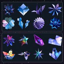 50 Sheets, Starry Sky Folding Paper, 15x15cm (5.9 * 5.9 Inches) Square Double-Sided Origami, Double-Sided Printed Patterns, Special Colored Paper Handmade Paper Constellation Paper - Starry Sky Origami / 50 Sheets - View 6