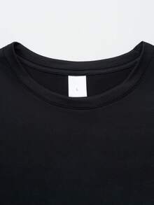 NEVER WALK ALONE Print Tee Shirt, Tees for Men, Casual Short Sleeve T-shirt for Summer - Schwarz - Übersicht 3