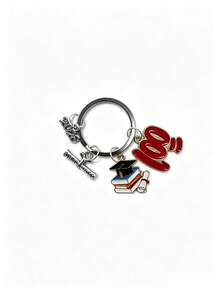 5pcs Unisex 2026 Graduation Commemorative Keychains, Cute Alloy Enamel Graduation Cap Keychains, Graduation Ceremony Commemorative Gifts, Graduation Transcript Class Badge Keychains As Giveaways, Backpack, Handbag Charms, Car Accessories, Cute Gothic Y2K Style Bag Strap ID Holder, Car Accessories Bag Ornaments, Christmas School - Multicolor - View 23