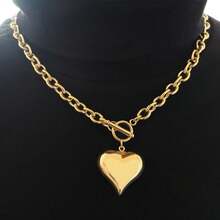 Thick Gold Necklace For Women, Necklace, Heart Necklace, Necklace, Gold Starfish Necklace, 18k Gold Plated Necklaces, Jewelry Gift For - 彩色立方環狀石十字 20 - 查看 5