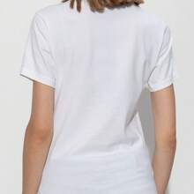 Camisa Clásica Americana Lavada, Unisex, Regalo de Calavera de Motociclista--Camisa para Entusiastas de Motocicletas - Blanco - Ver 12