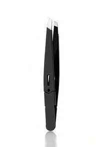 1pc High Precision Eyebrow Tweezers, Slanted Eyebrow Plucker For Hair Removal, Suitable For Removing Eyebrows, Fine Hair, Facial Hair, Etc., For Home, Salon And Beauty Shop Use - Multicolor - View 12