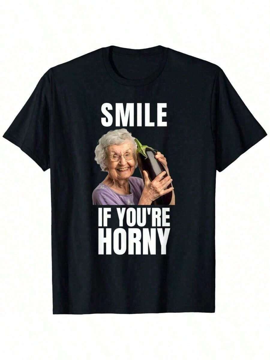 GUOSIYIA  T-shirt de verão para mulher com estampado divertido - ideal para relaxar em casa, ir trabalhar ou aproveitar as férias no litoral. - Preto - Ver 1
