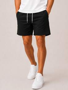 Kit 3 Premium Linen Shorts Bermuda Mauricinho Men's Casual Basic Comfortable Drawstring Waist - Rosa Pálido - Ver 6