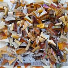 120g Mixed Color Asymmetric Triangle Glass Mosaic Chips, DIY Handmade Mosaic Craft Materials For Art Painting, Vase And Home Decoration - A - View 19