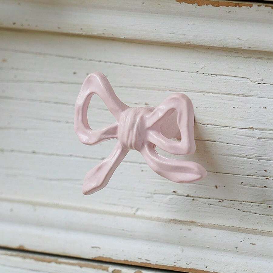 Soft & Cute Bowknot Pull Handle, Jewelry Box Drawer Cabinet Door Decor - A - View 1
