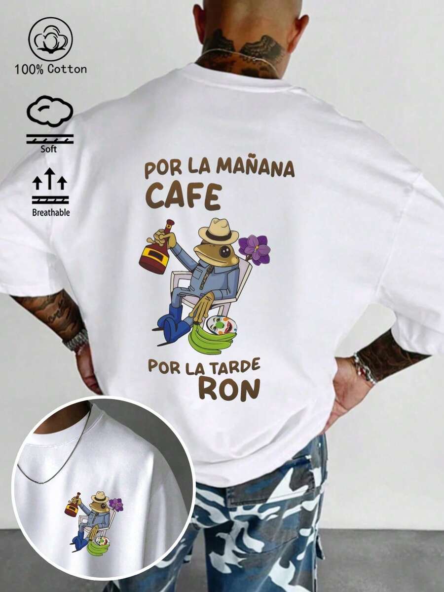 Men T-Shirts - 白色-4 - 查看 1