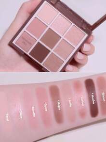 HOLIKA HOLIKA HOLIKA MY FAVE MOOD 眼影盤 16 CINNAMON ROLL 8g/0.28 Oz 絲滑多彩 | 自然霧面；9色盤，霧面妝效，高顯色，持久，易暈染的中性色調 K-Beauty 韓系彩妝 - 16#CINNAMON ROLL - 查看 4