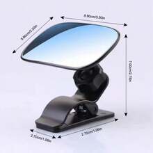 Universal Car Interior Rearview Mirror Baby Mirror Wide Angle Convex Mirror Clip-On Rearview Mirror, Convenient For Observing Rear Passengers - Rearview Auxiliary Mirror - View 3