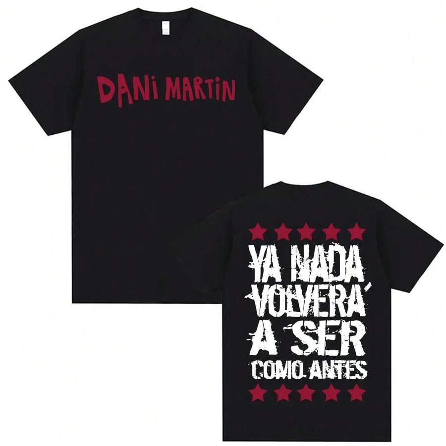 Dani T-Shirts: Nothing Will Be The Same Again, Casual Oversized Cotton T-Shirt For Men And Women, Vintage Gothic T-Shirt. - Black - View 1