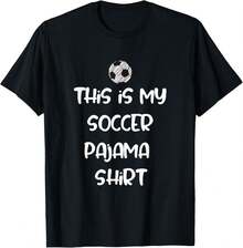Camiseta de pijama This is My Soccer para jugadores, adolescentes, niños y niñas,playeras de hombre,camisas para hombre,playeras de hombrede hombre,mexico,camisas para hombre,, - Negro - Ver 1