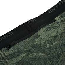 Pantalones cortos de running LI-NING para hombre, elásticos y de secado rápido, ligeros y transpirables para entrenamiento al aire libre (AKSW121) - Estampado integral en gris y verde militar - Ver 7